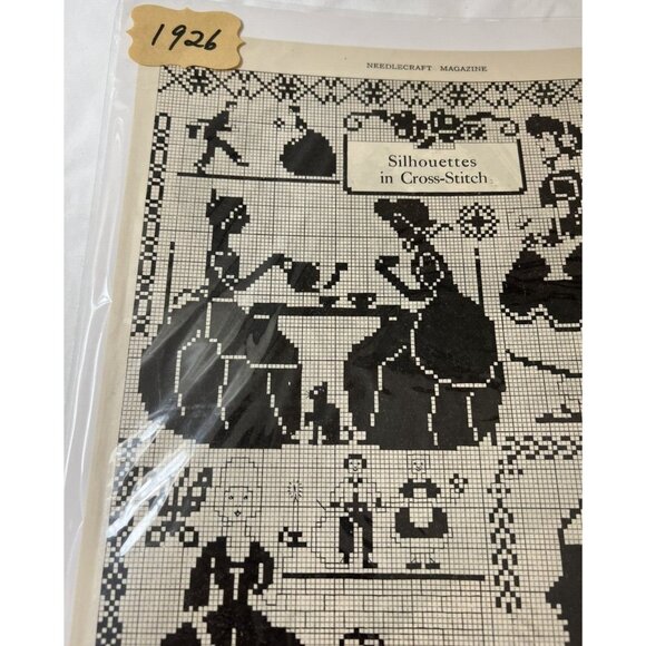 1926 Silhouettes Counted Cross Stitch Pattern Helen Grant - Picture 4 of 4